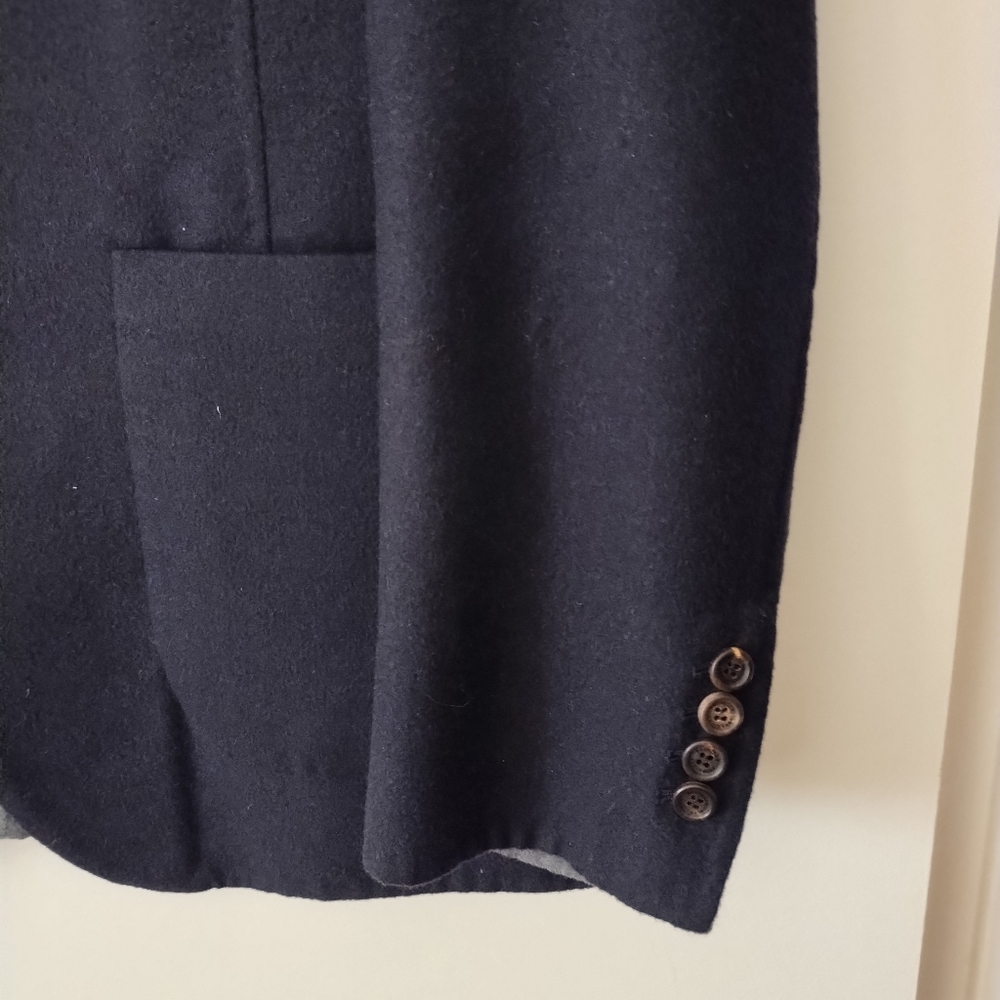 BRUNELLO CUCINELLI Navy Blue Cashmere+   Silk Sports Jacket 52 - Picture 2 of 9